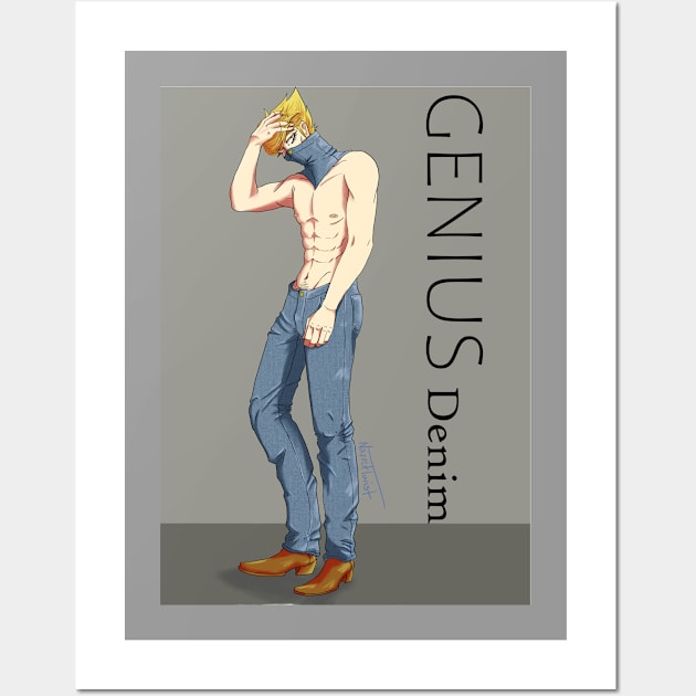 Genius Denim Advertisement Wall Art by NarretTwist